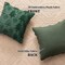 Green Christmas Tree Throw Pillow Covers 18"x18" Set of 2, Winter Snowflake Decorative Pillow Covers Soft Plush Embroidery Cushion Covers Holiday Accent Pillows for Couch Farmhouse Home Decor